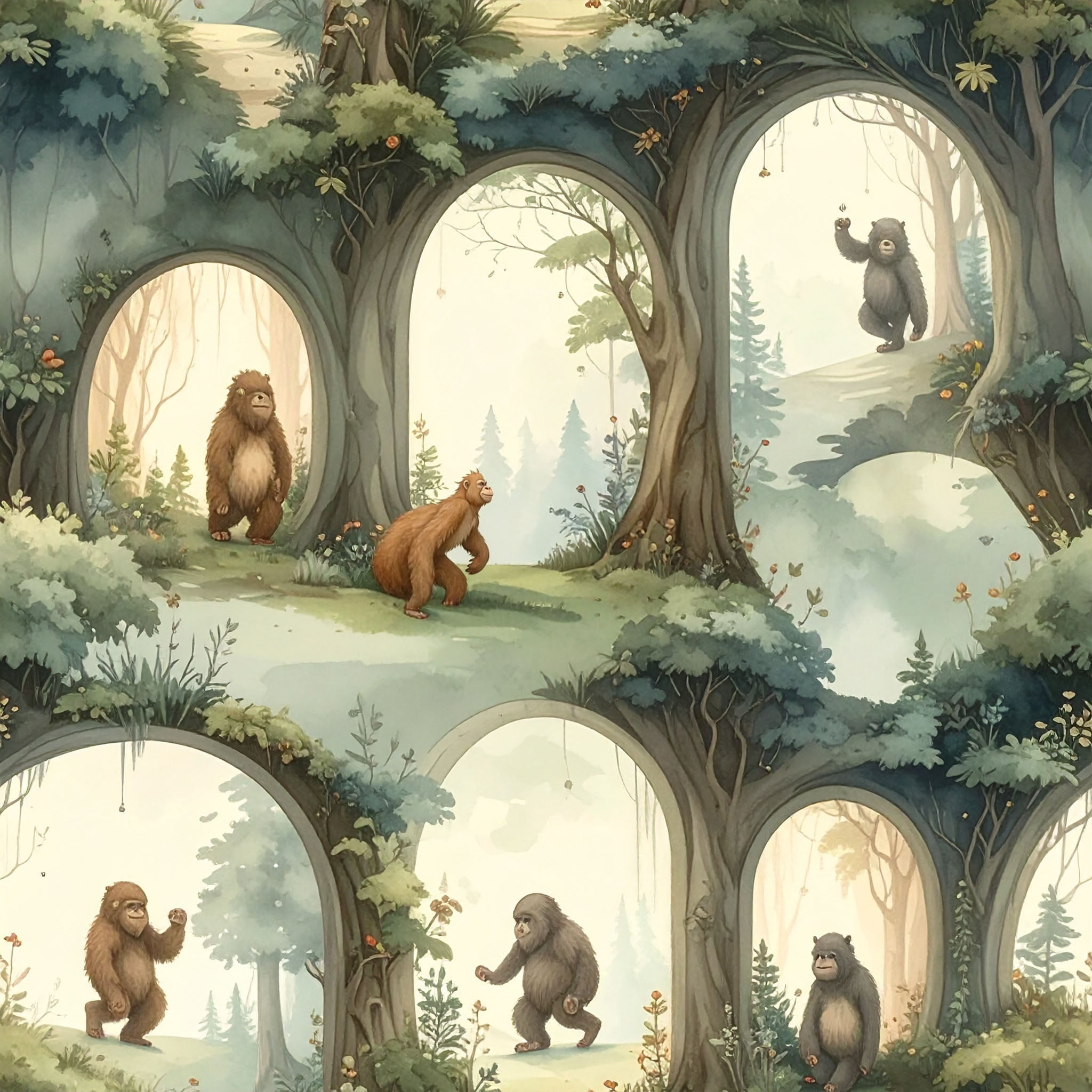 Sasquatch Archway Glade Wallpaper