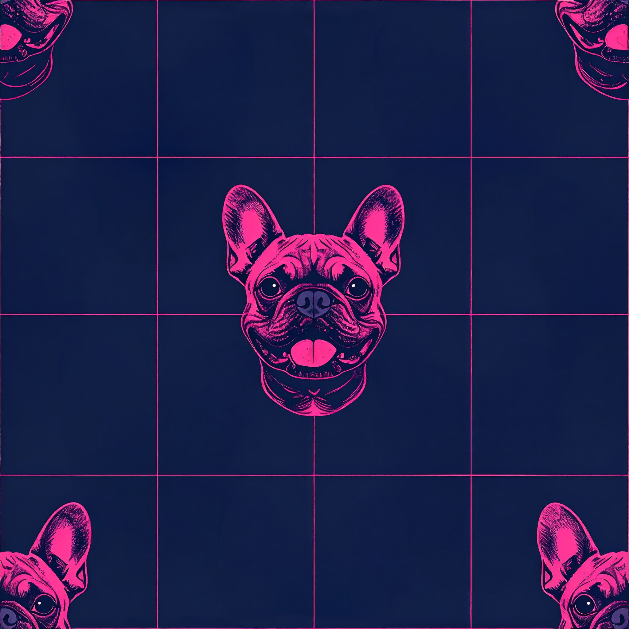 Frenchie Fun - Sophisticated Bulldog Wallpaper