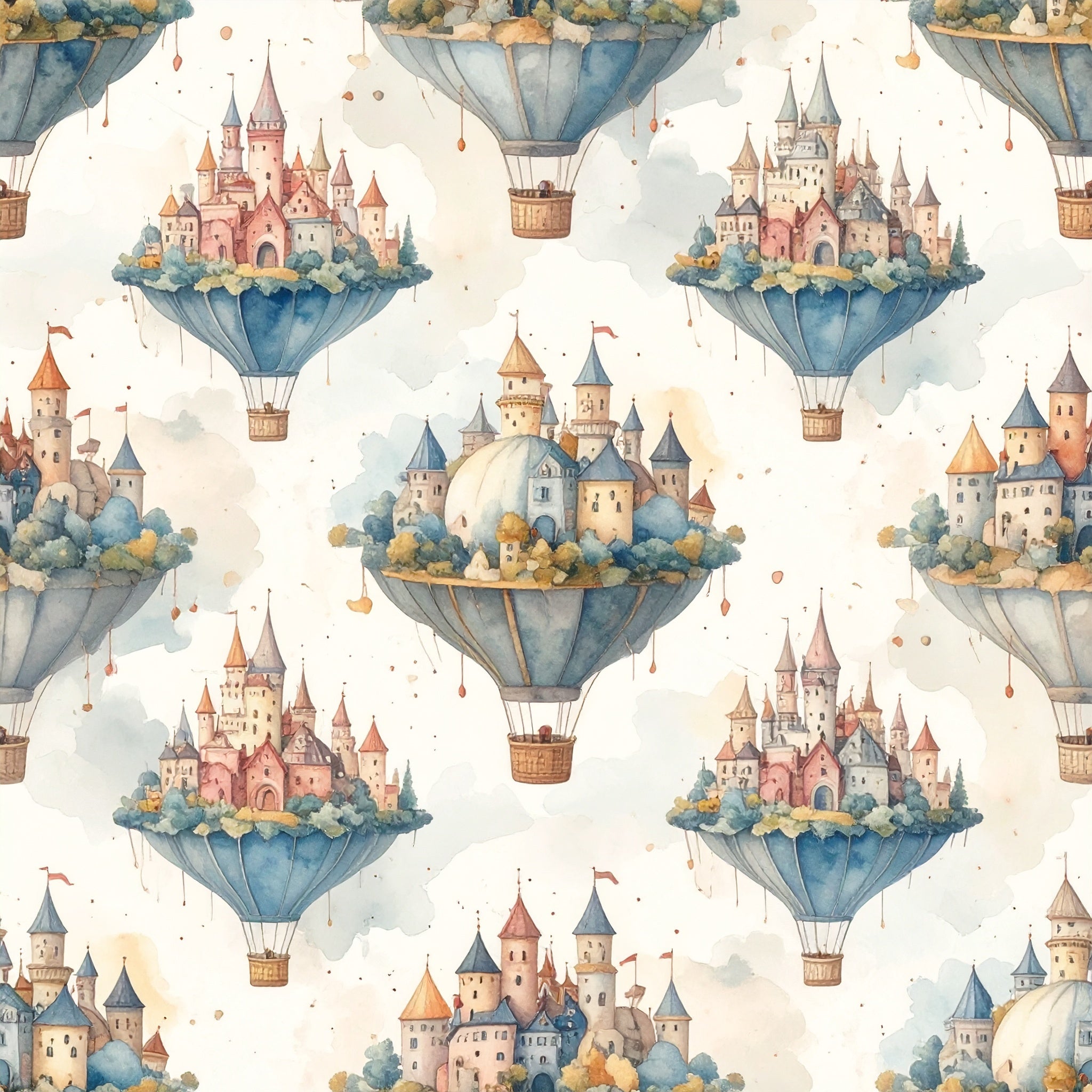 Floating Balloon Cities Wallpaper