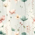 Floating Botanical Drift Wallpaper