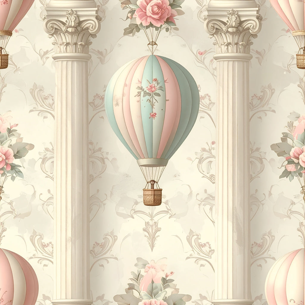 Floating Garden Balloons Wallpaper