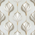 Floating Porcelain Petals Wallpaper