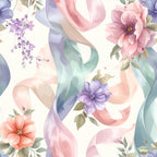 Floating Ribbon Garden Wallpaper