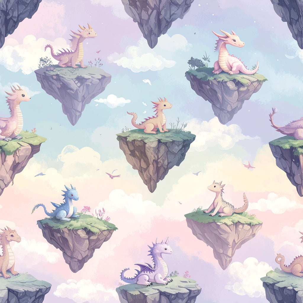 Floating Rock Dragon Isles Wallpaper