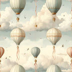 Floating Storybook Balloons Wallpaper