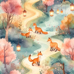 Fox Lantern Festival Wallpaper