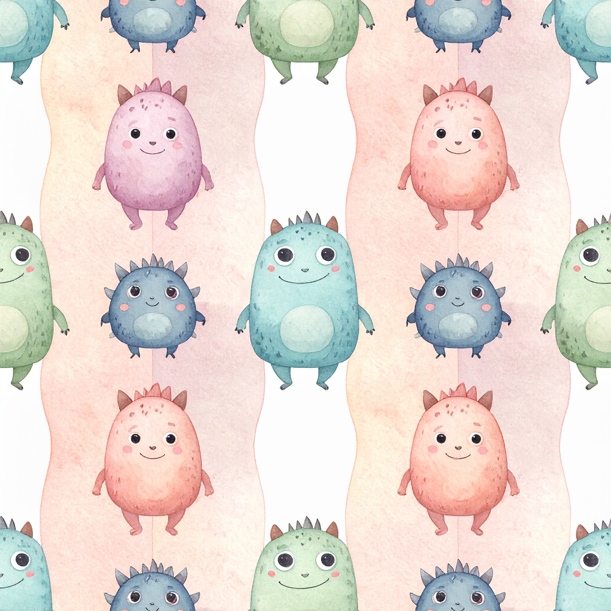 Friendly Monster Parade Wallpaper