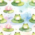 Frog Pond Party Wallpaper