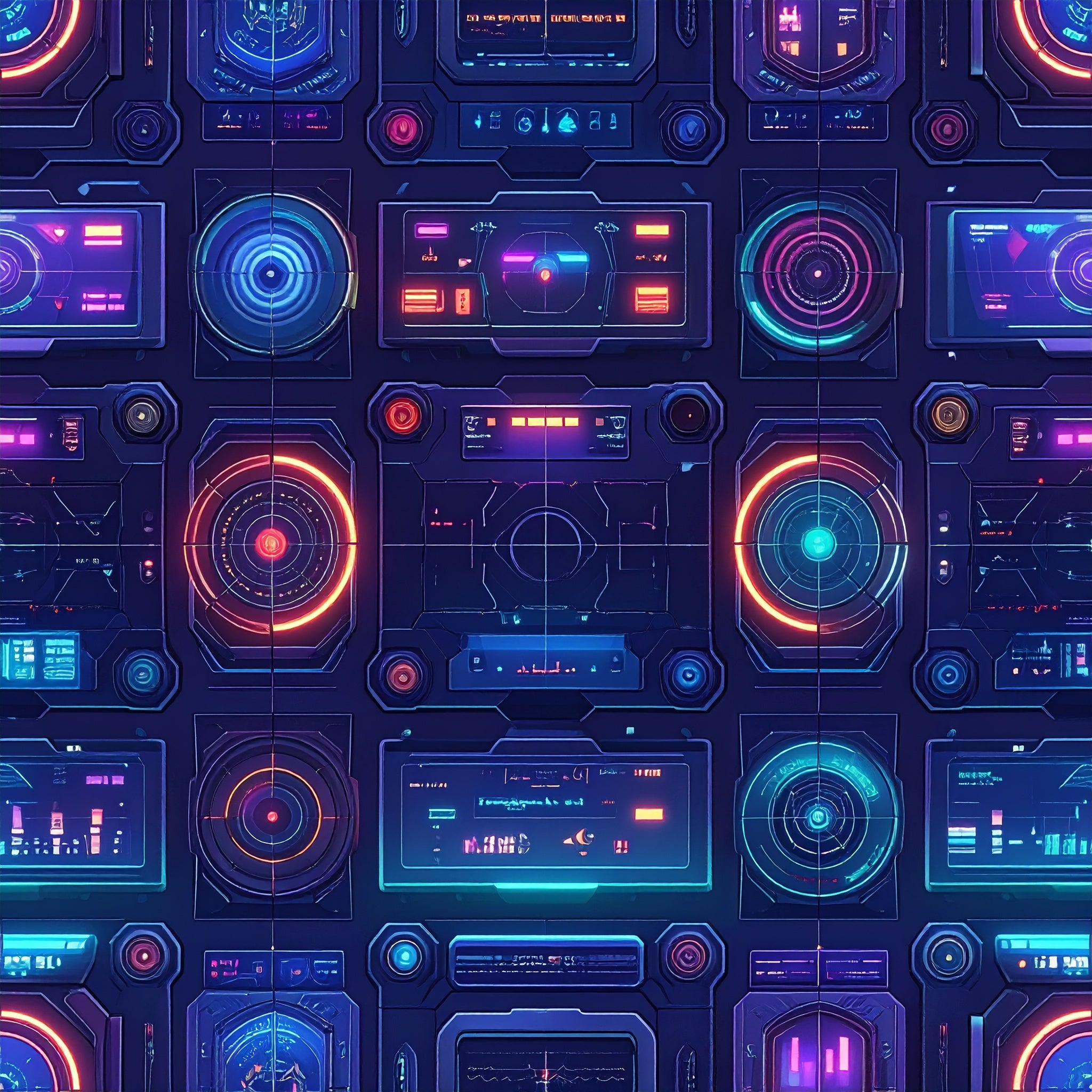 Galactic Command Console Wallpaper