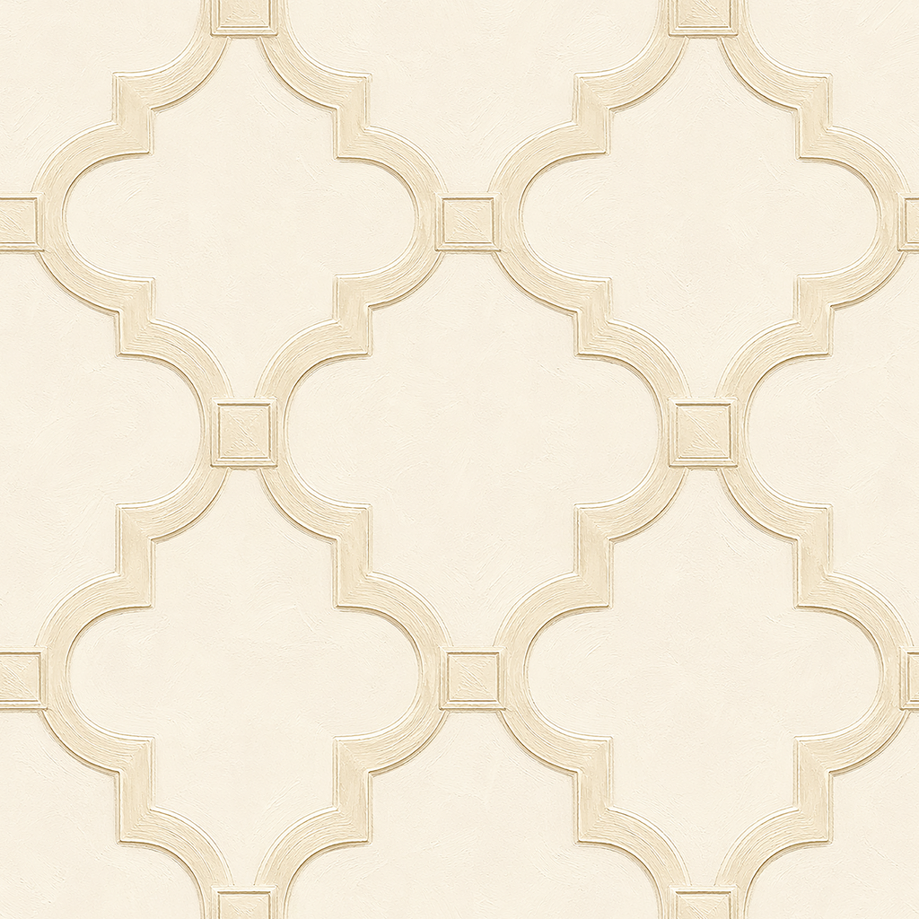 Gallery Geo Ivory Wallpaper