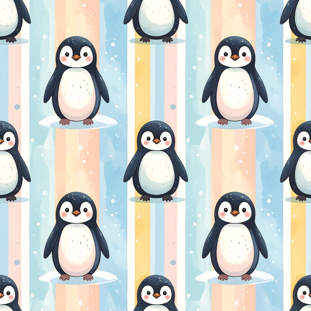 Happy Penguin March Wallpaper