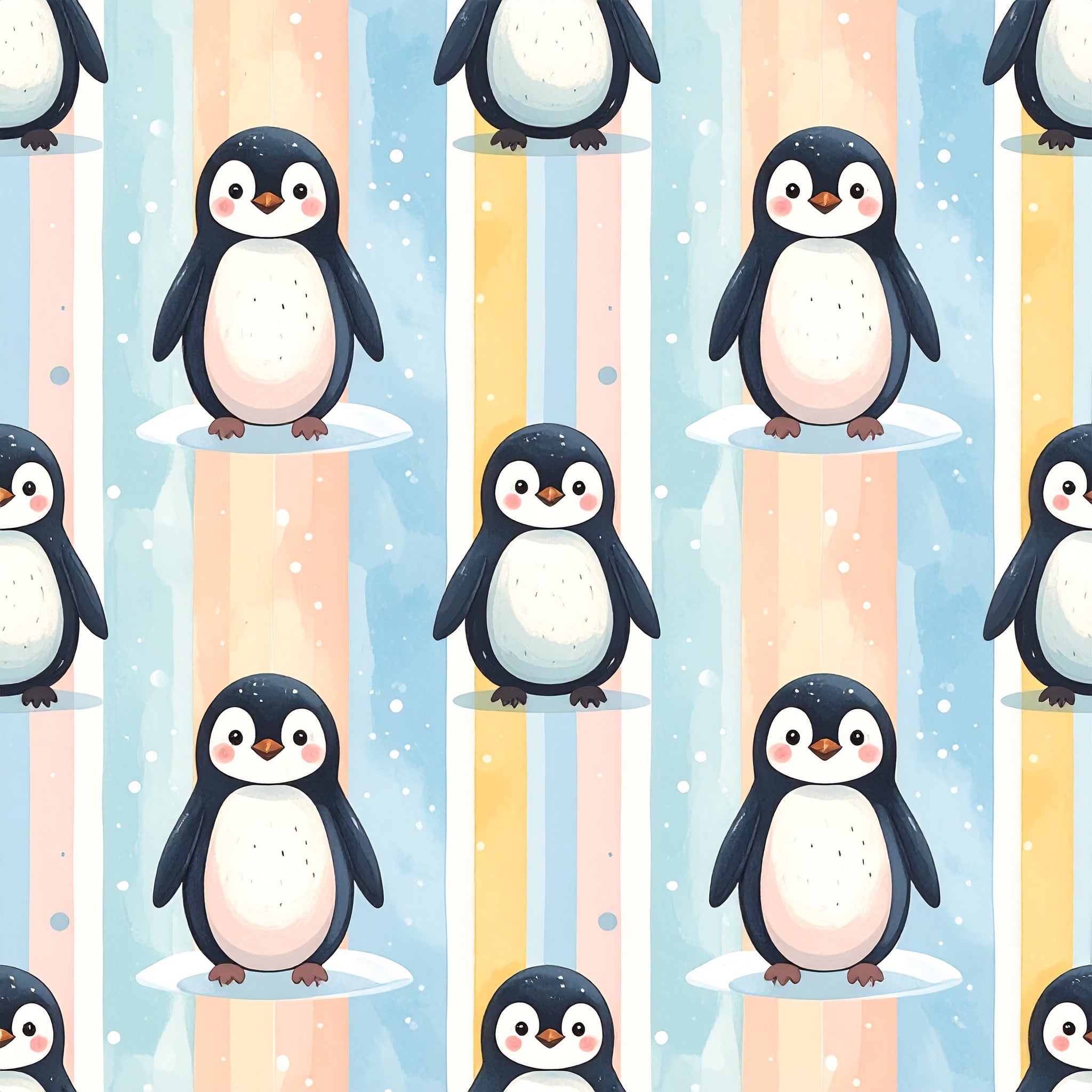 Happy Penguin March Wallpaper