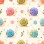 Happy Snail Garden Wallpaper
