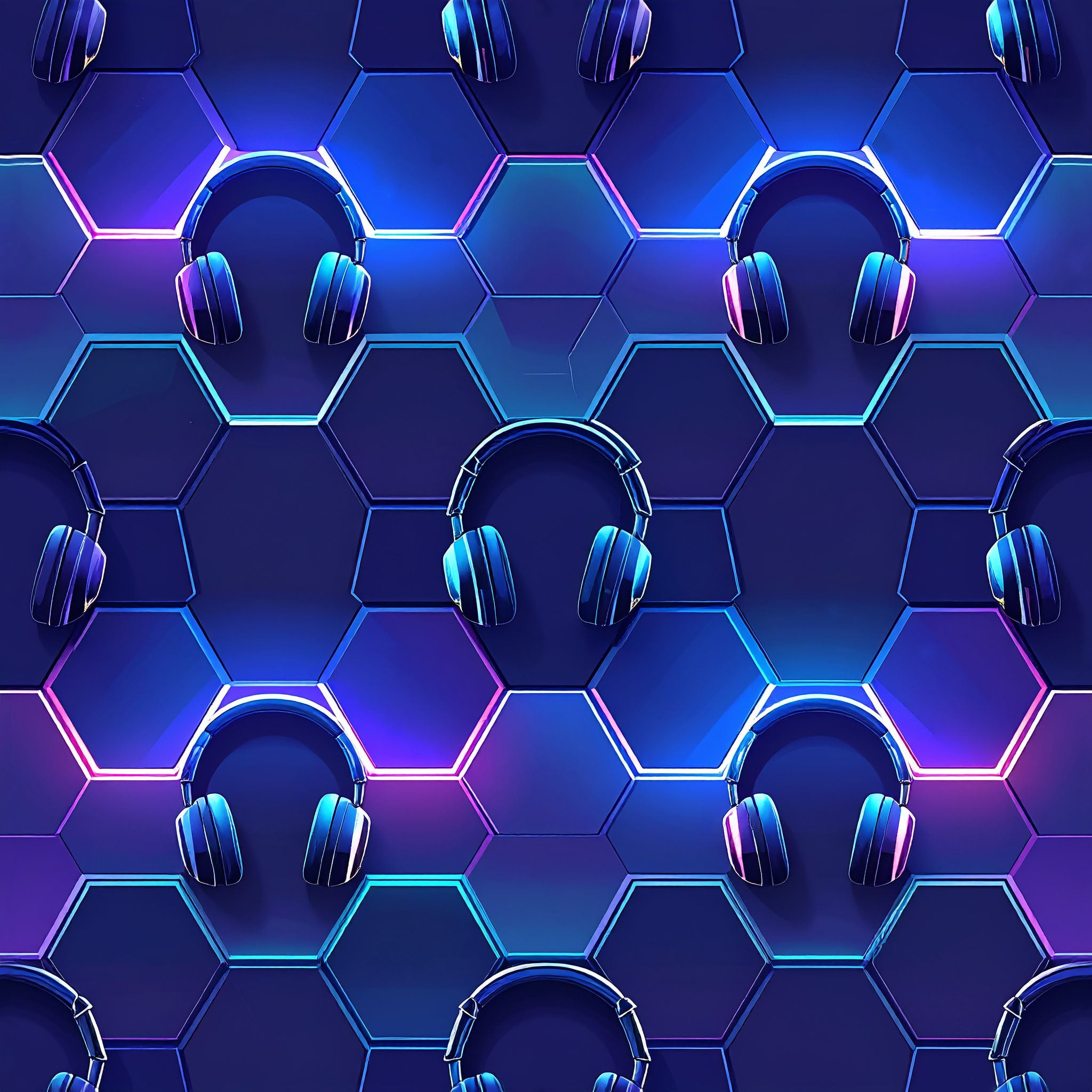 Sleek Neon Gaming Wallpaper