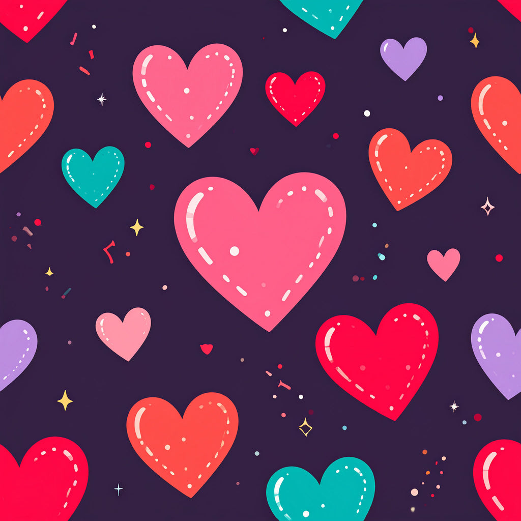 Heart Burst Celebration Wallpaper