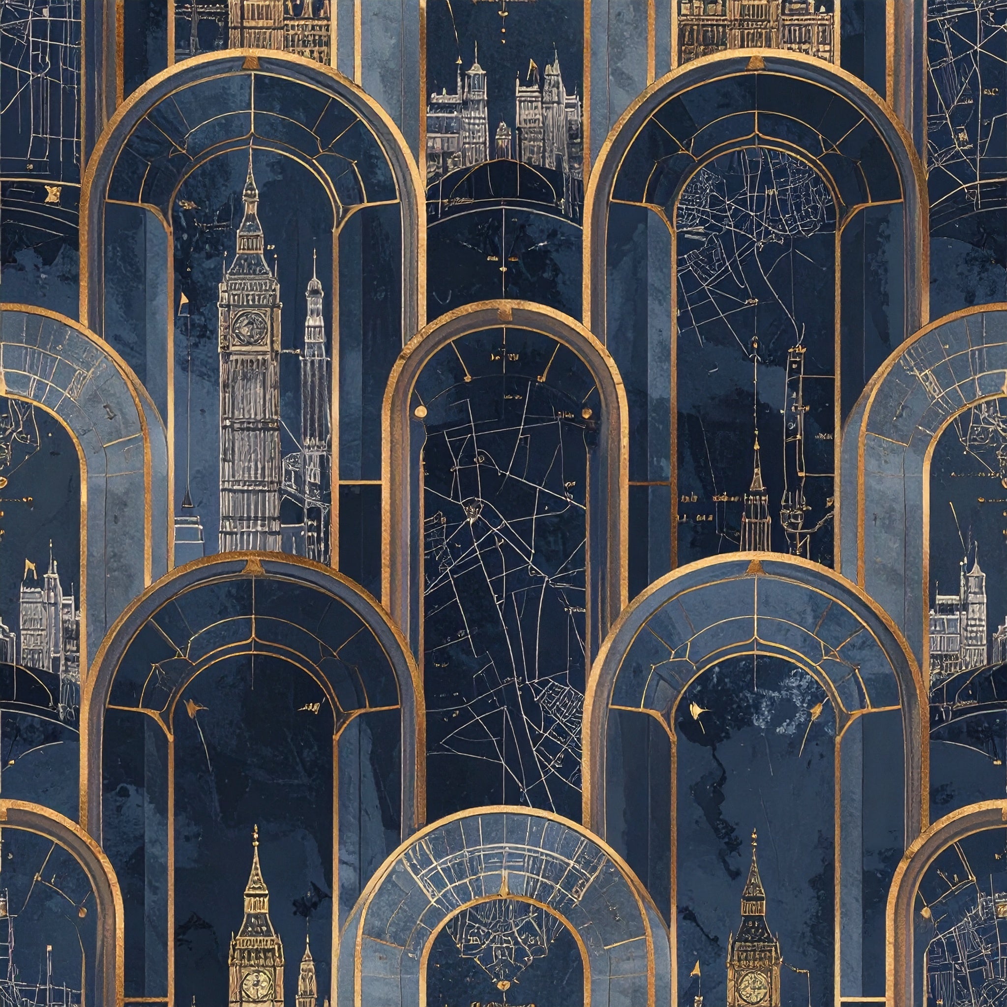 Imperial Map Stone Reliefs Wallpaper
