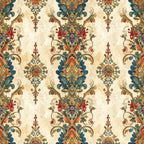 Jewel-Toned Paisley Garden Wallpaper