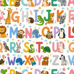 Kids Animal Alphabet Wallpaper