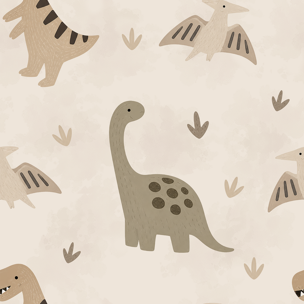 Kids Dino Sketch Wallpaper