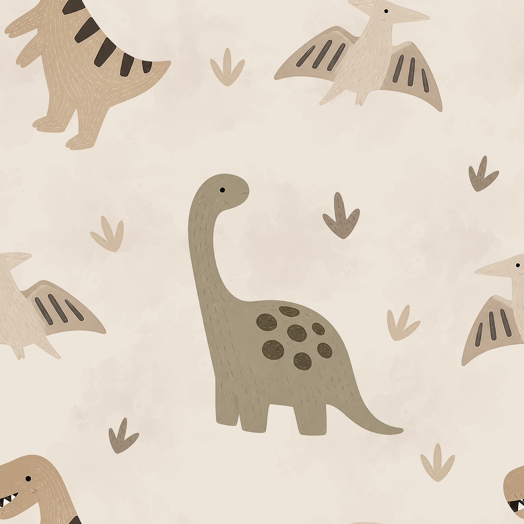 Kids Dino Sketch Wallpaper