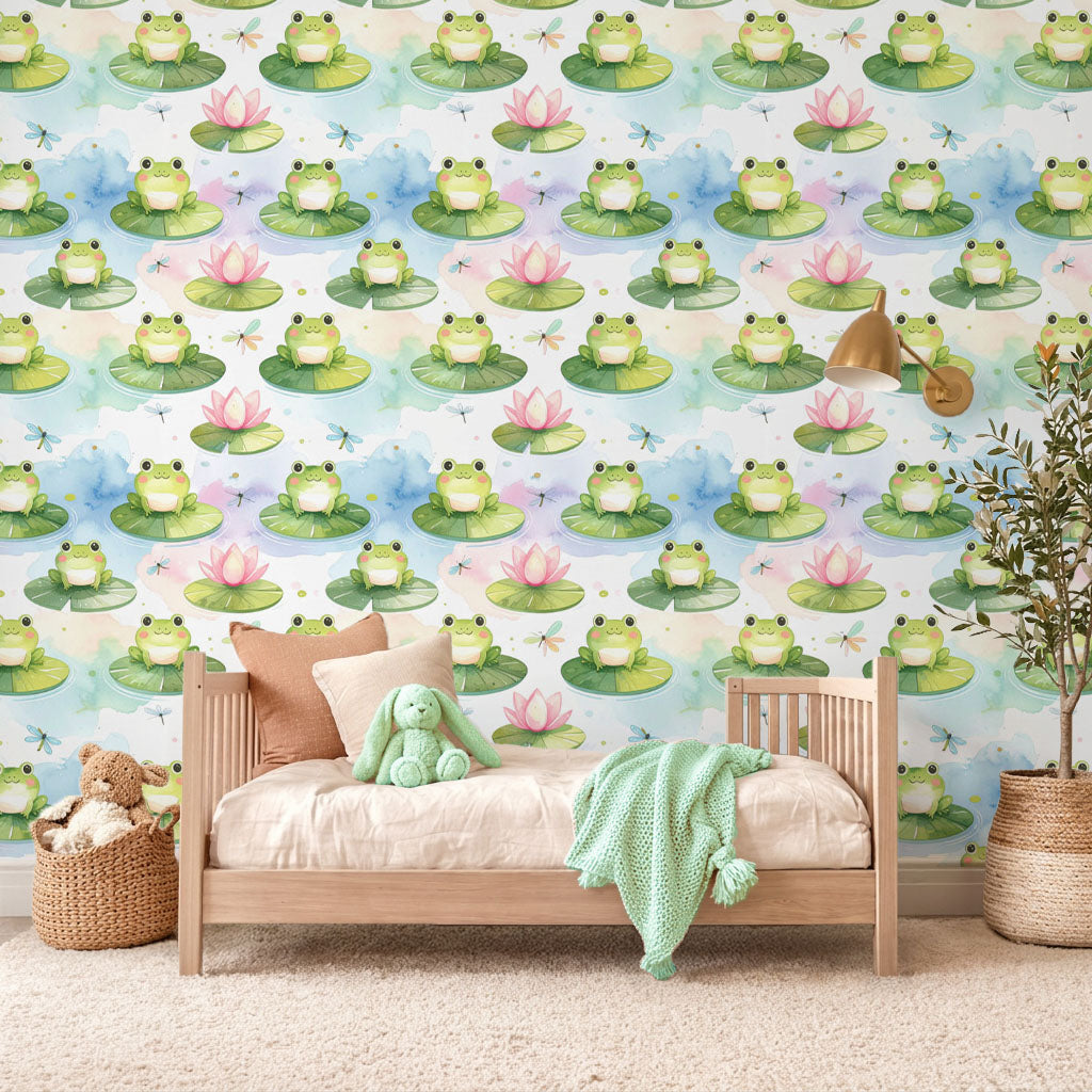 Frog Pond Party Wallpaper