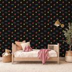 Playroom Chalkboard Style Wallpaper