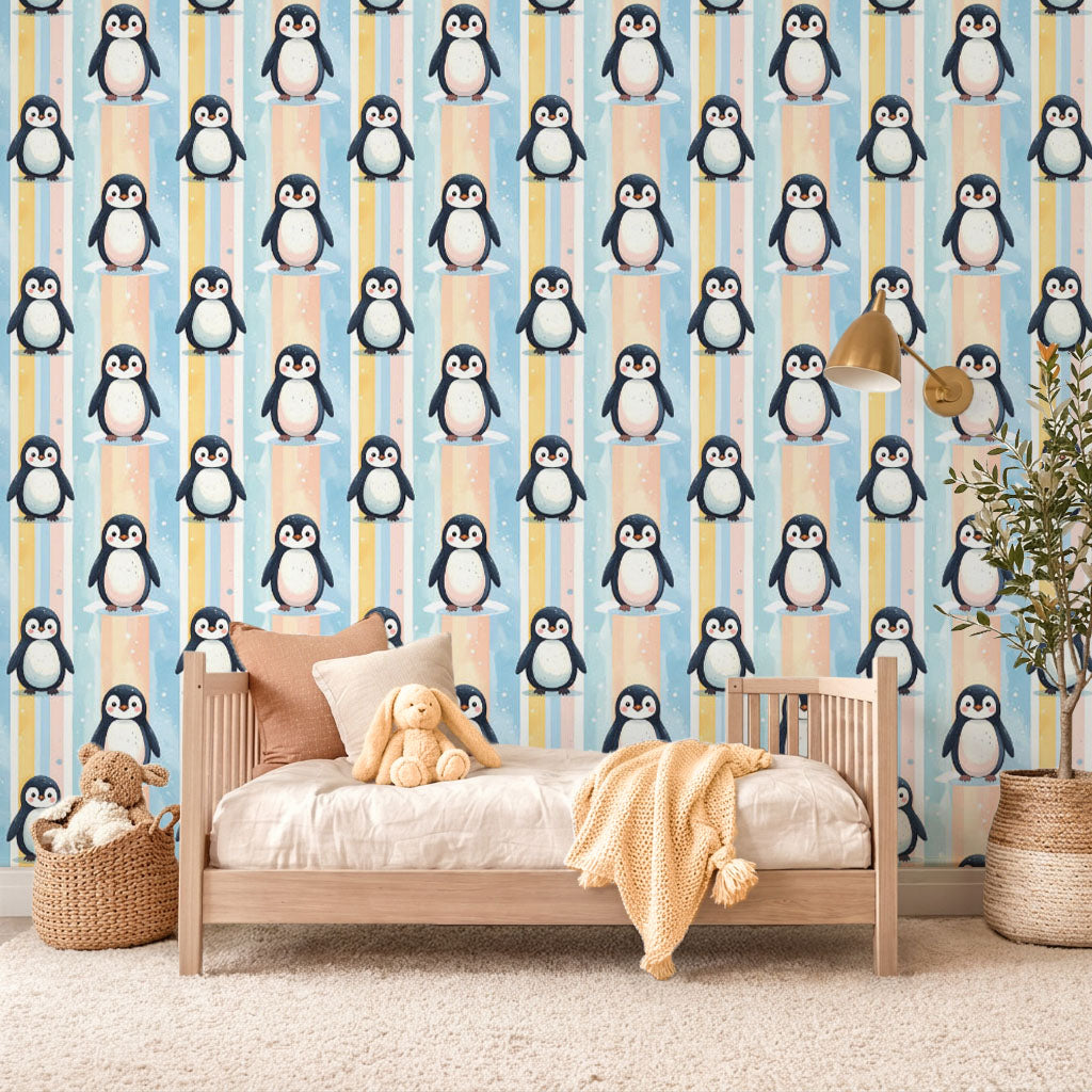 Happy Penguin March Wallpaper