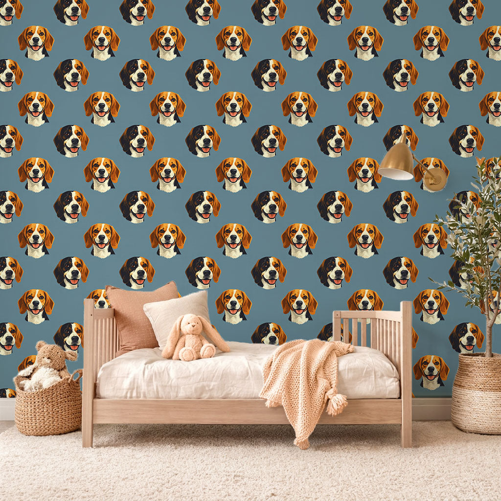 Beagle Smiles - Bold Canine Wallpaper