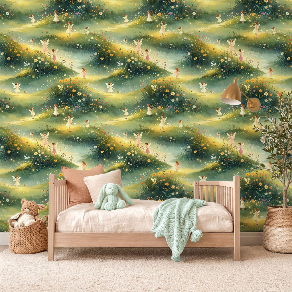 Meadow Glow Fairies Wallpaper