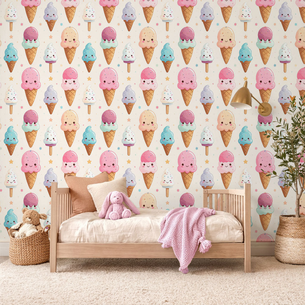 Ice Cream Pop Garden Wallpaper