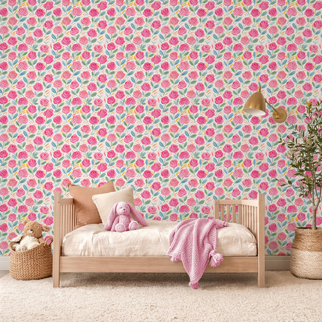 Crayon Petal Parade Wallpaper