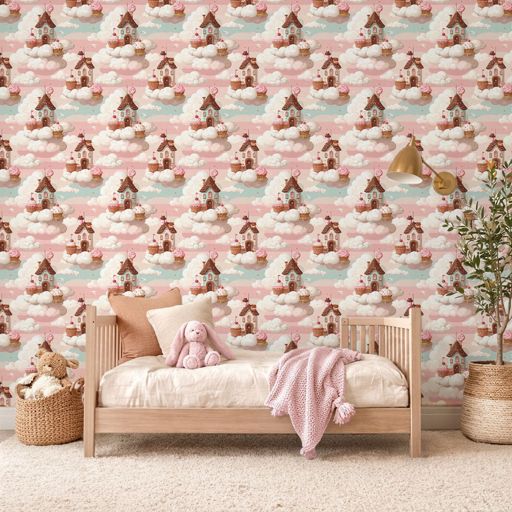Cloud Bakery Town Wallpaper