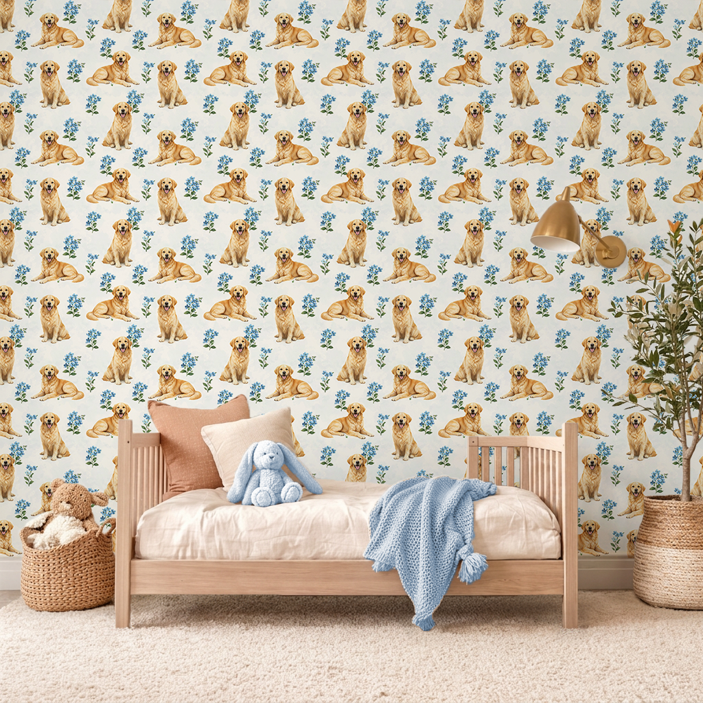 Golden Garden Companions Wallpaper