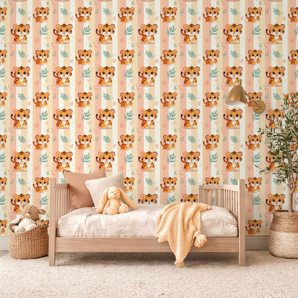 Baby Tiger Stripes Wallpaper