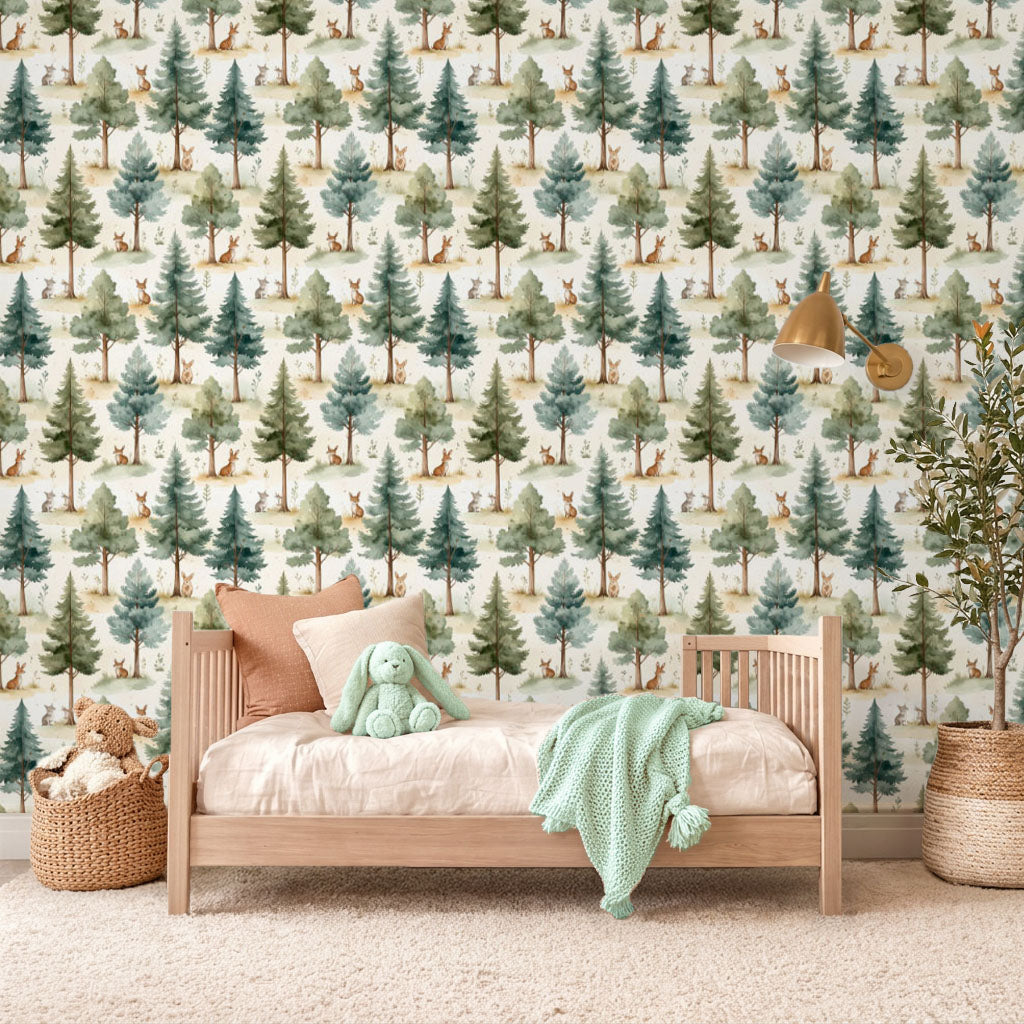Gentle Woodland Trees Wallpaper
