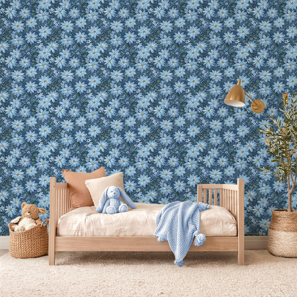 Moonlit Petal Symphony Wallpaper