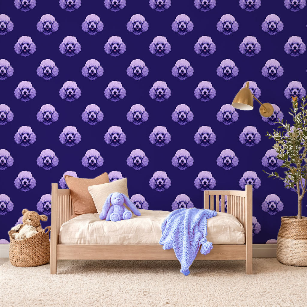 Poodle - Cloud Etch Elegance Wallpaper