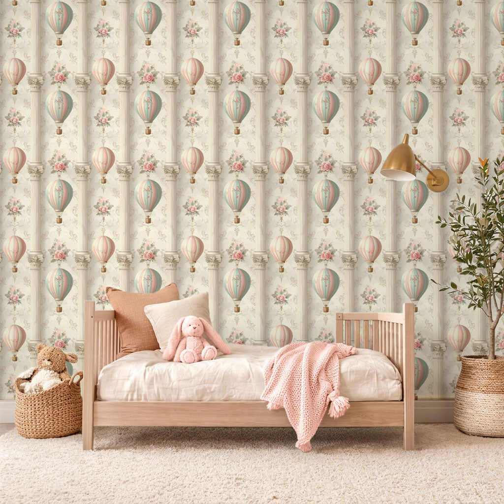 Floating Garden Balloons Wallpaper