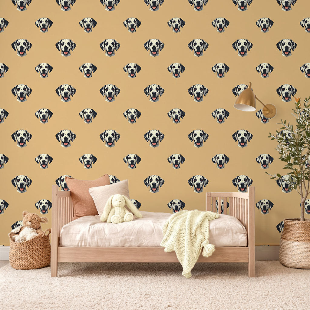 Dalmatian — Ink Spot Balance Field Wallpaper