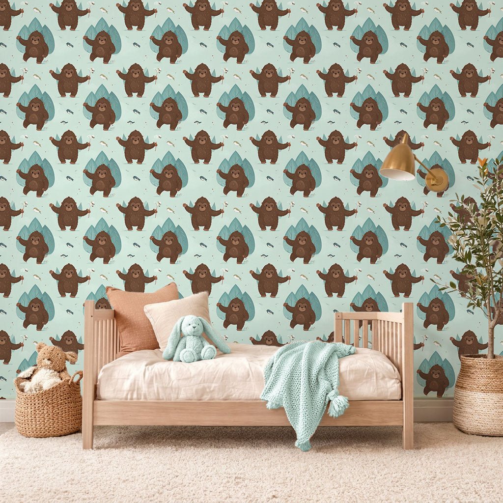 Sasquatch Meadow Path Wallpaper Peel and Stick Wallpaper | Accent Haus