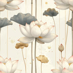 Lotus Waterfall Florals Wallpaper