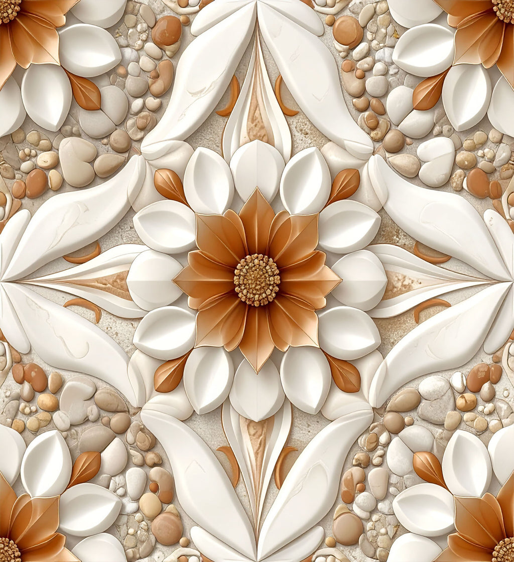 Luxe Pebble Botanics Wallpaper