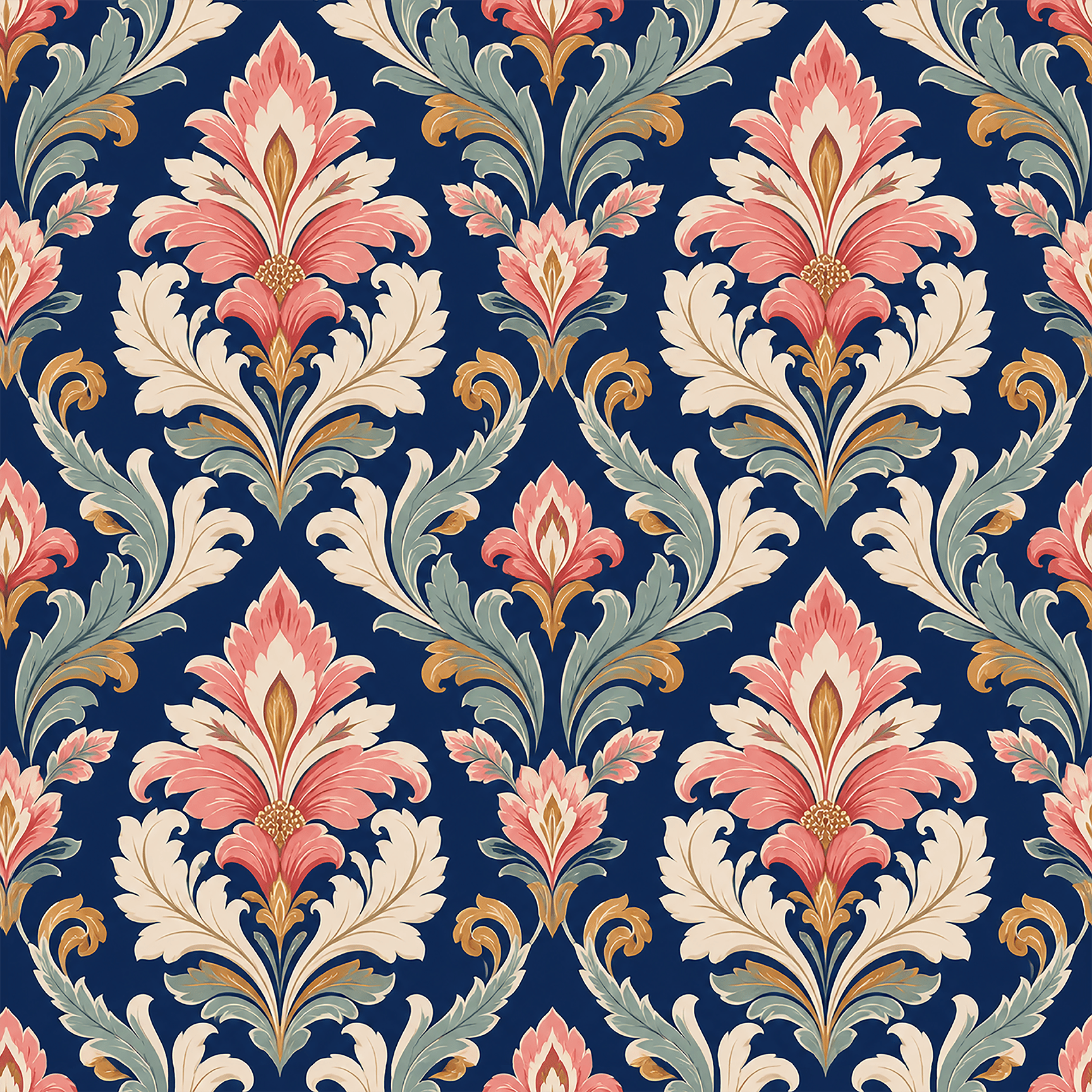 Luxury Damask Modernized Wallpaper Peel and Stick Wallpaper | Accent Haus