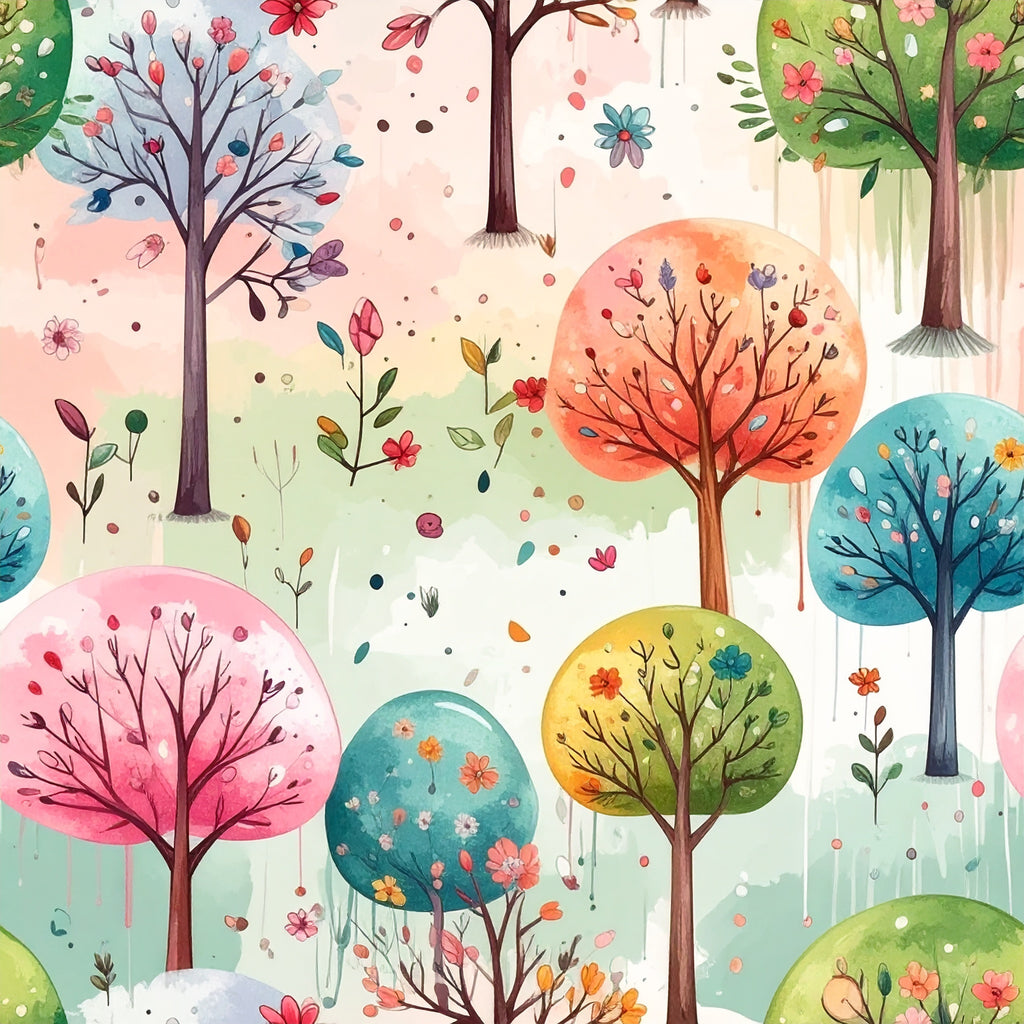 Magic Doodle Forest Wallpaper