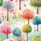 Magic Doodle Forest Wallpaper