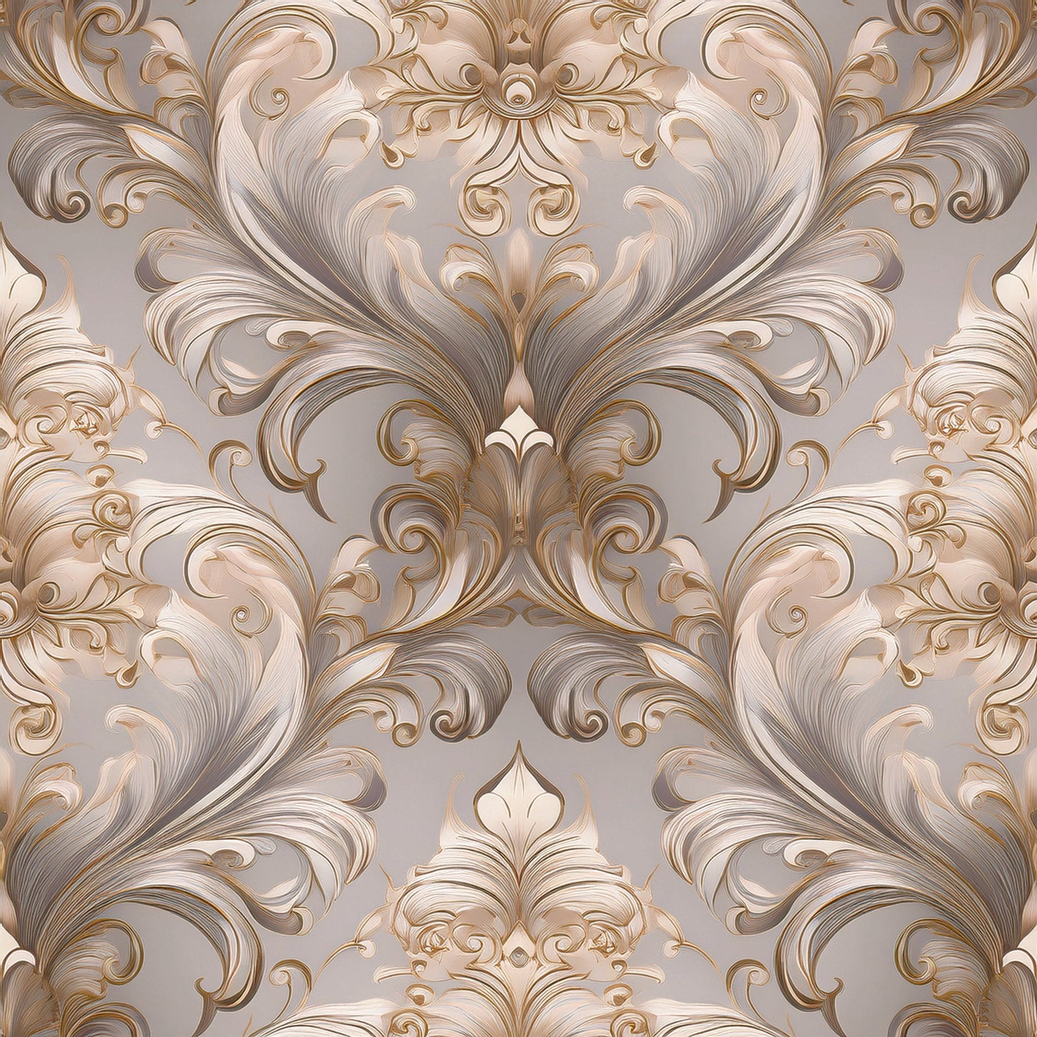 Gilded Ethereal Baroque Wallpaper Peel and Stick Wallpaper | Accent Haus