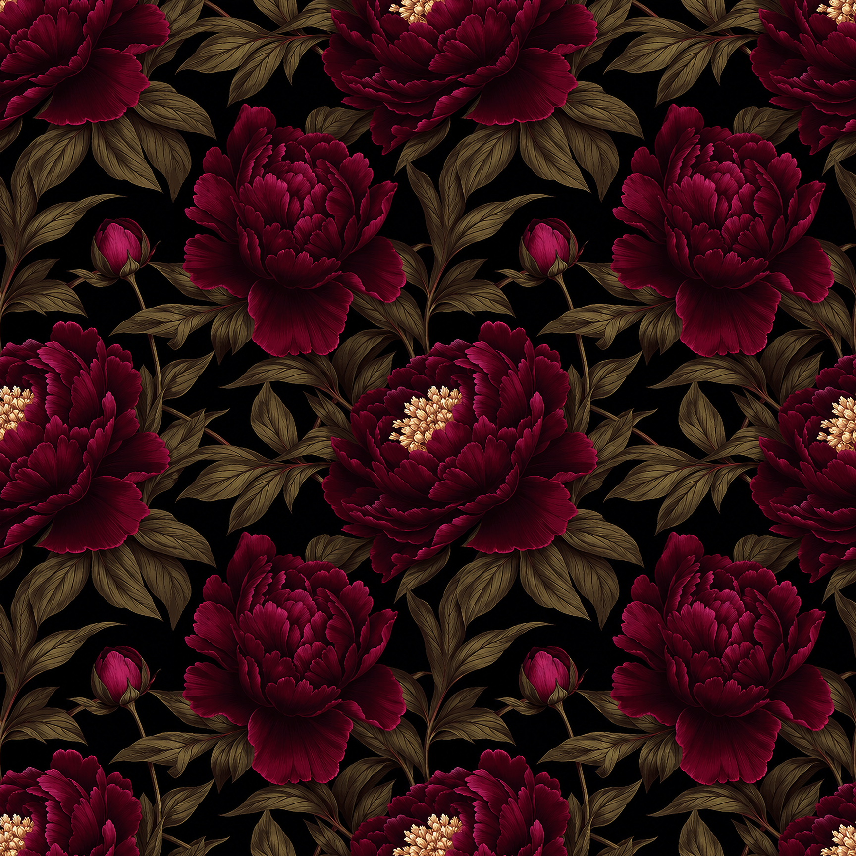 Midnight Botanica Wallpaper