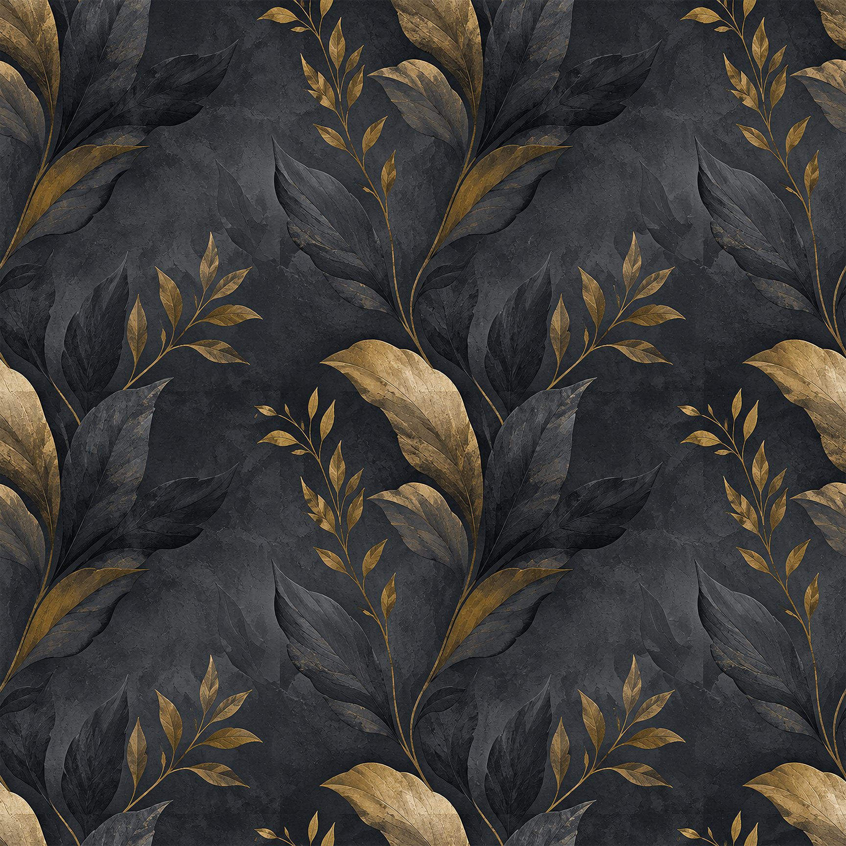 Midnight Plaster Wallpaper