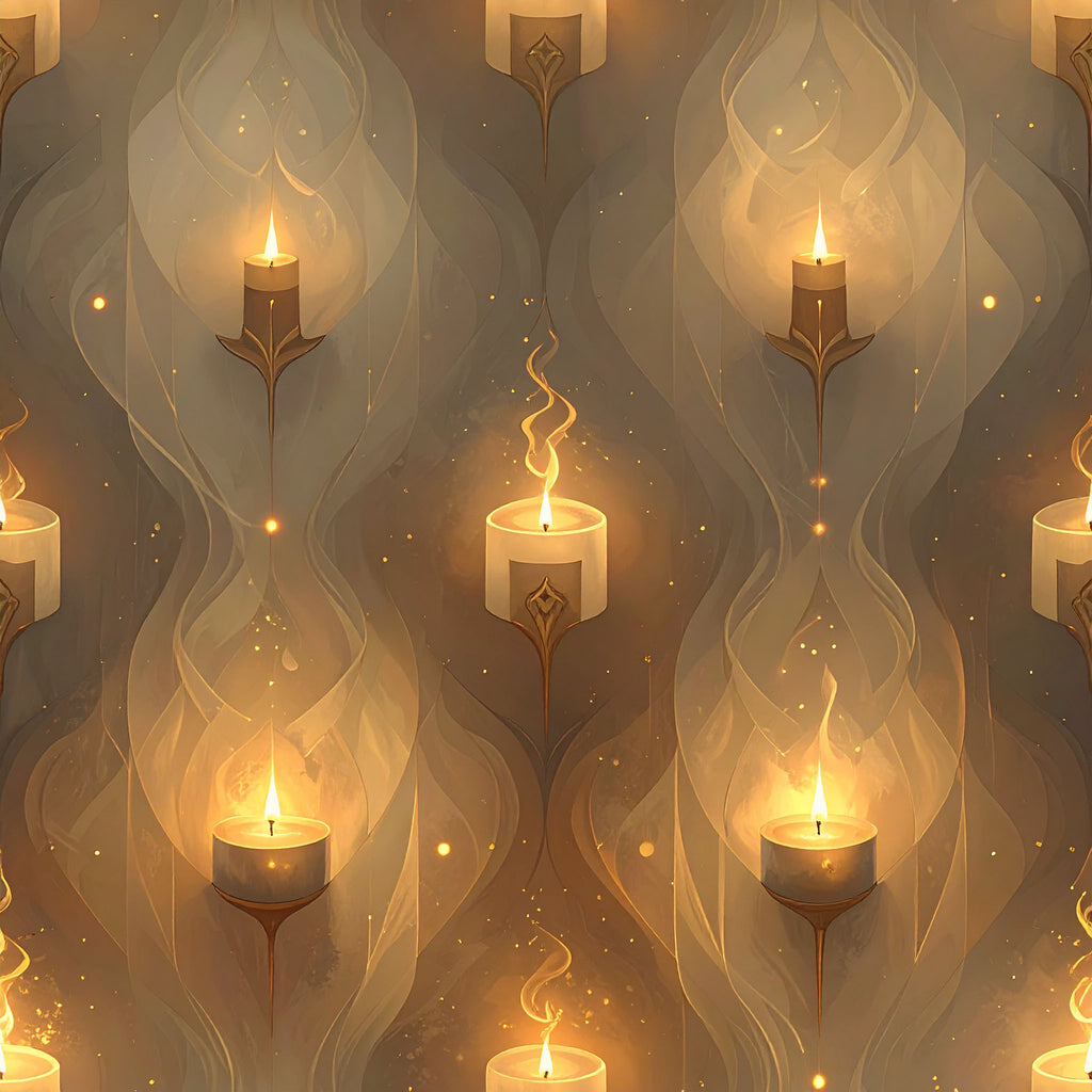 Minimal Candle Glow Wallpaper