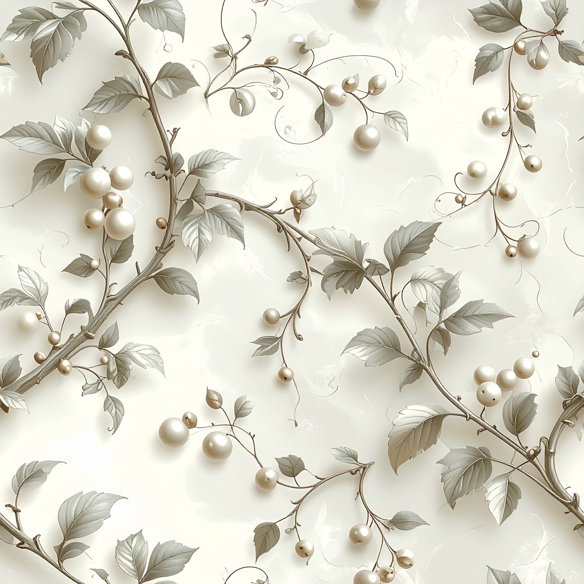 Minimal Fern Silhouettes Wallpaper